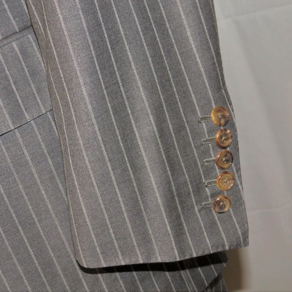 Tom Ford Basic Base B Regency Gray Striped Flat F… - image 7